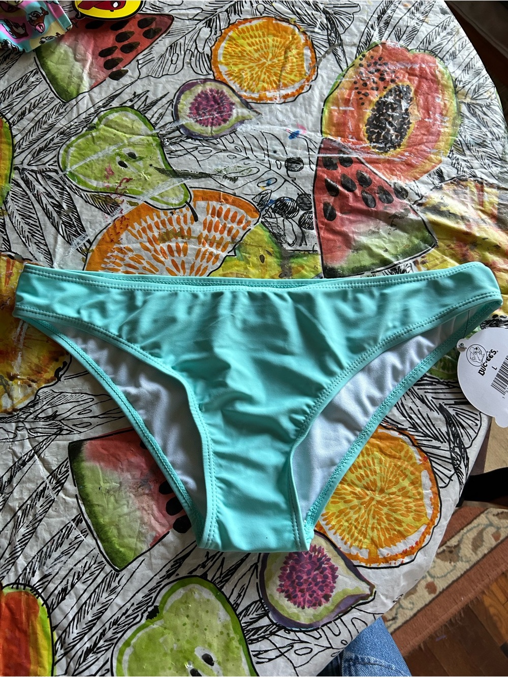 Women's Low-Rise Bikini Bottoms in Aqua